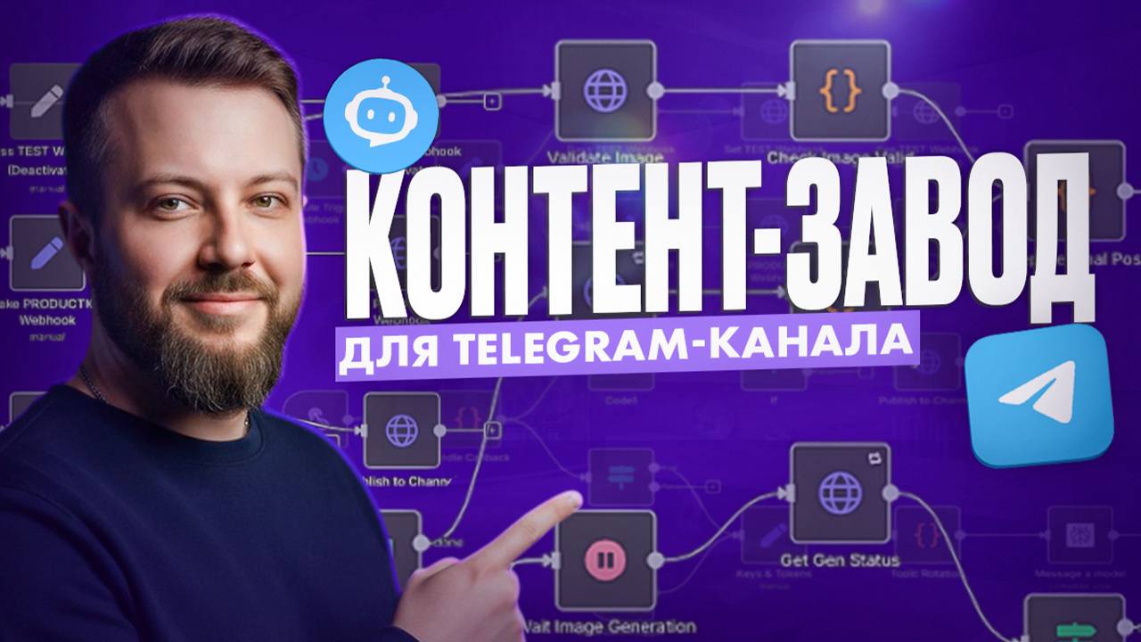 Telegram Контент-завод: AI находит новости, генерирует картинки и публикует в канал автоматически